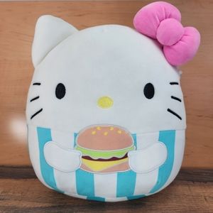 KellyToy Squishmallows Hello Kitty With Burger Plush 10”